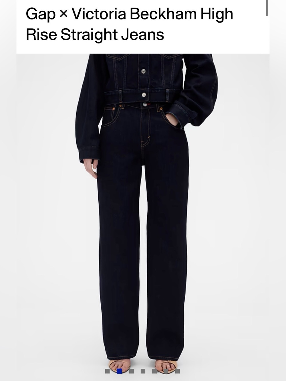 Gap × Victoria Beckham High Rise Straight Jeans